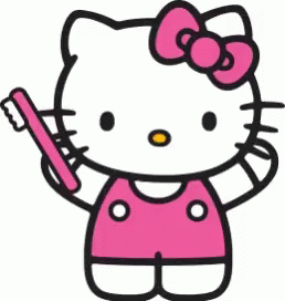 Hk Hello Kitty GIF - Hk Hello Kitty Brush GIFs