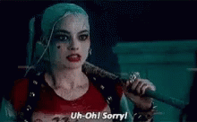 Sorry Harley Quinn GIF - Sorry Harley Quinn GIFs