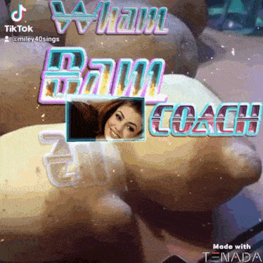 a picture of a woman with the words miami palm coach above her