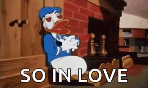 Donald Duck Smitten GIF - Donald Duck Smitten In Love GIFs