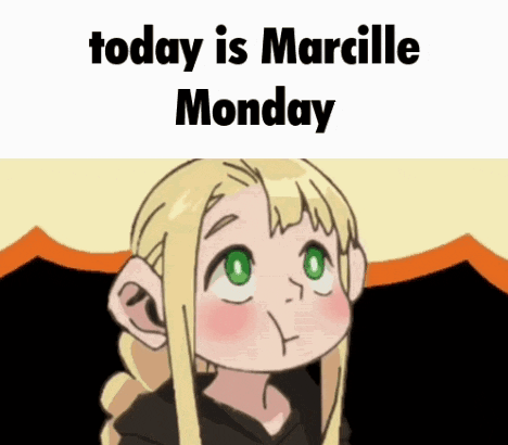 a picture of a girl with the words today is marcilla monday
