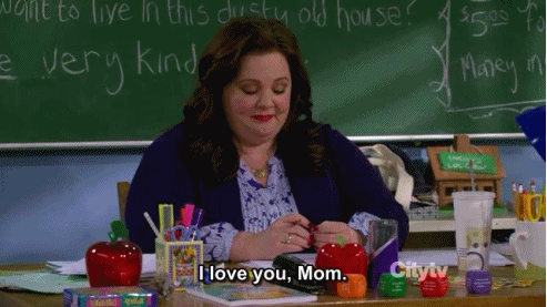 Mike And Molly I Love You Mom GIF - Mike And Molly I Love You Mom Molly Flynn GIFs