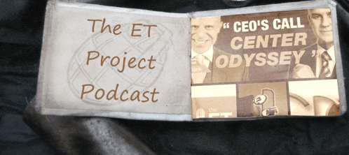 a book that says the et project podcast on it