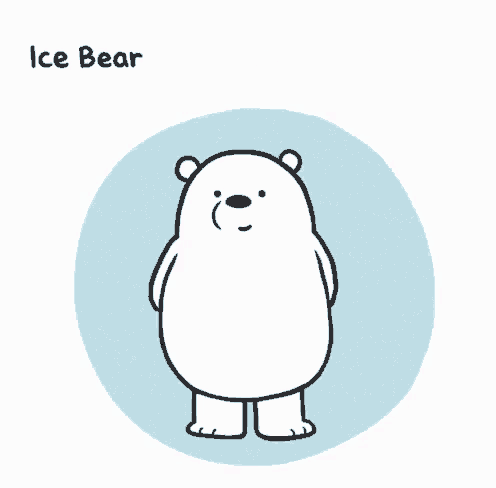 ice bear thinks you 're precious with a bear holding a rose