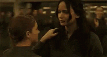 Katniss Hug GIF - Katniss Hug Hunger Games GIFs