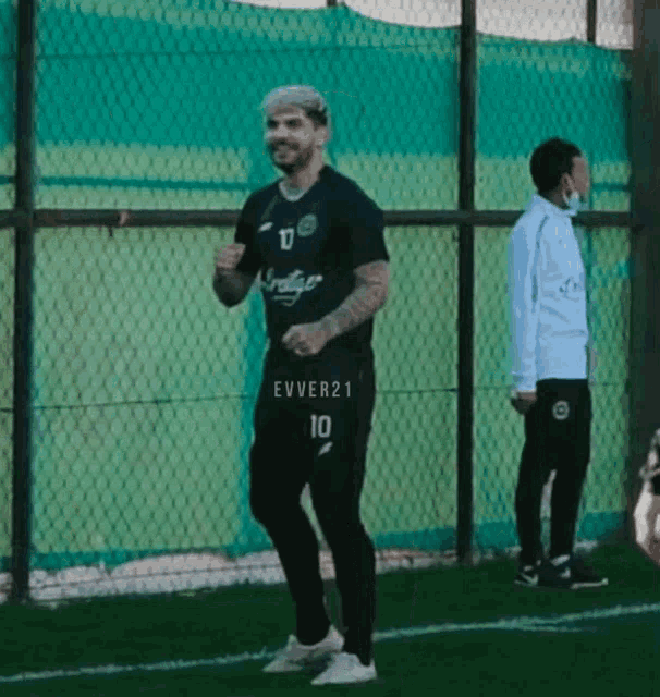 a man with the number 10 on his jersey