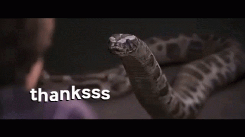 Snake Thanksss GIF - Snake Thanksss Harry Potter GIFs