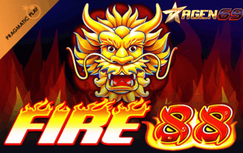 a poster for a game called fire 88 with a dragon on it