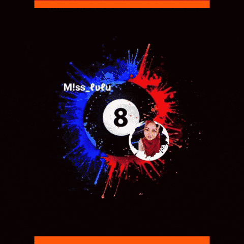a pool ball has the number 8 on it