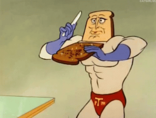 Ren And Stimpy Powedered Toast Man GIF - Ren And Stimpy Powedered Toast Man Toast GIFs
