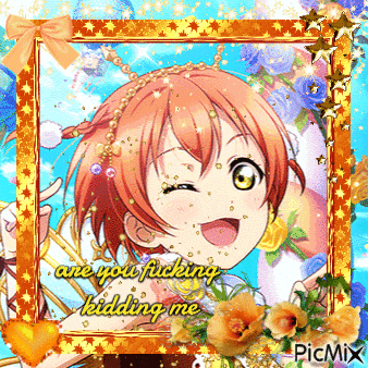 a picture of an anime girl with the words are you fucking kidding me on it