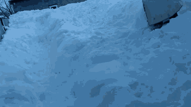 a man in a white coat is holding a rifle in the snow
