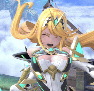 a close up of a female anime character with a sword