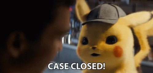 Case Closed Pikachu GIF