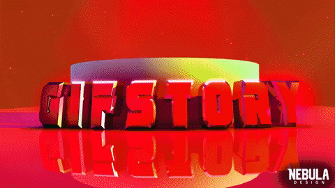 the word gifstory is displayed on a pink and purple background