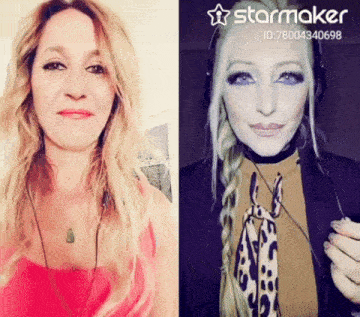 a woman 's face is shown in a starmaker photo