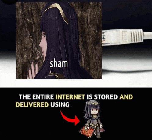 a picture of a girl with the word sham on her head