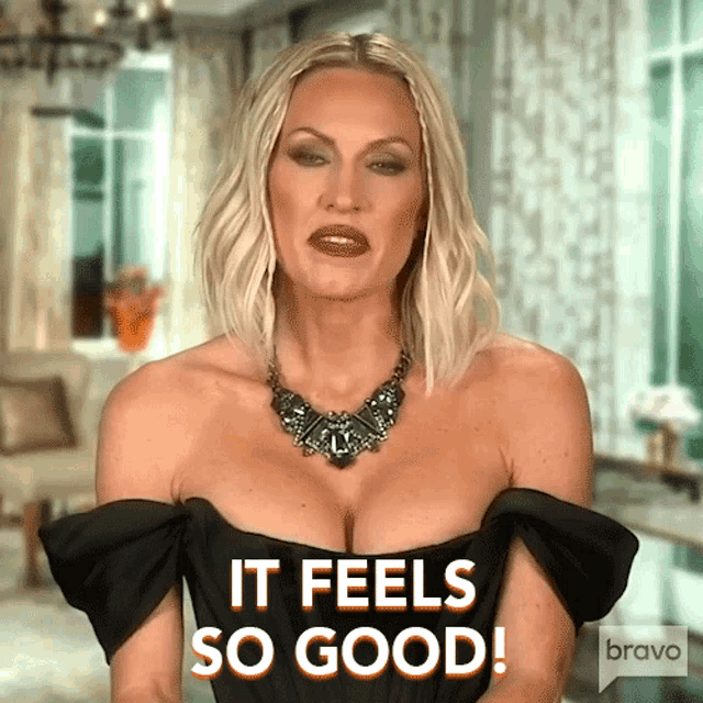 It Feels Good Real Housewives Of Orange County GIF - It Feels Good Real Housewives Of Orange County Feels Great GIFs