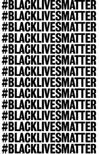 a black and white poster that says `` black lives matter '' .