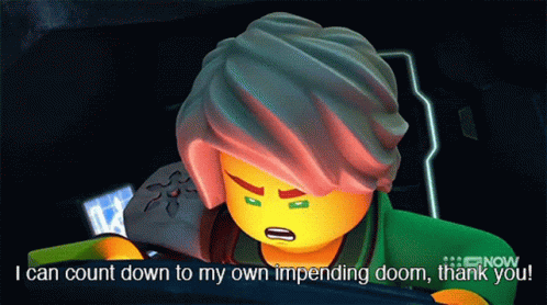 Lego Ninjago Lloyd GIF - Lego Ninjago Lloyd I Can Count Down To My Own Impending Doom GIFs