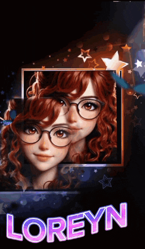 a picture of a girl with the name loreyn on the bottom