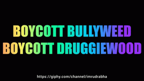 Boycott Bollywood Bollywood GIF - Boycott Bollywood Bollywood Justice For Sushant Singh Rajput GIFs