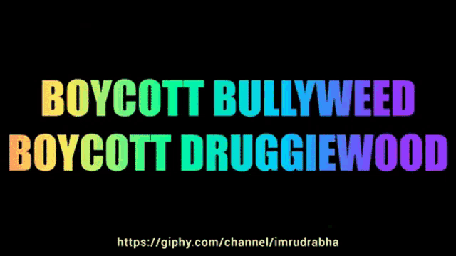 boycott bullyweed boycott druggiewood written in rainbow colors
