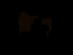 a group of naked people are standing in a room .