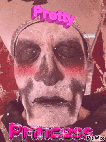a picture of a skeleton with the words pretty princess