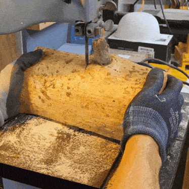 Cutting Wood Devin Montes GIF - Cutting Wood Devin Montes Make Anything GIFs
