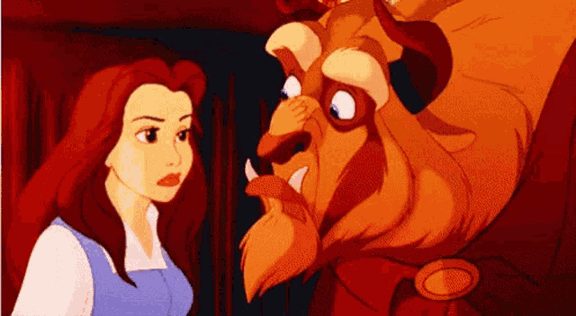 belle and the beast from beauty and the beast