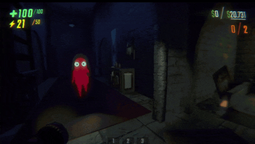 a screenshot of a video game with a glowing object in the middle
