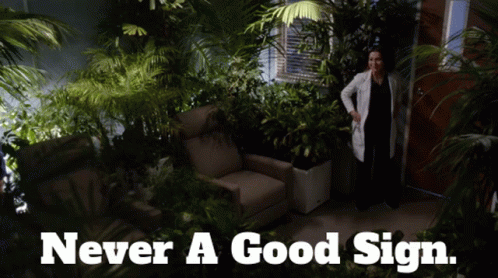 Greys Anatomy Amelia Shepherd GIF - Greys Anatomy Amelia Shepherd Never A Good Sign GIFs