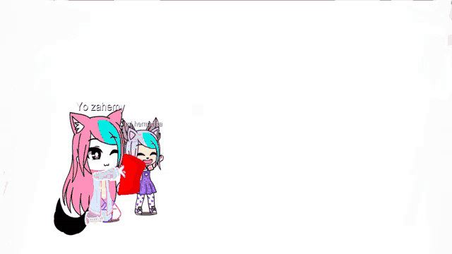 a drawing of a girl with the name yo zahara on the bottom right