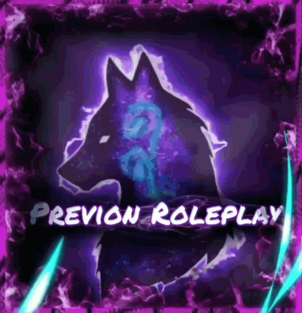 a picture of a wolf with the words previon roleplay underneath it