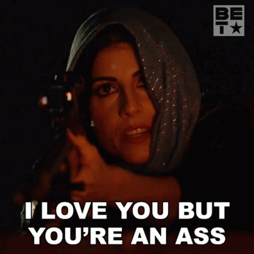 I Love You But Youre An Ass Nadja Shah GIF - I Love You But Youre An Ass Nadja Shah The Family Business GIFs