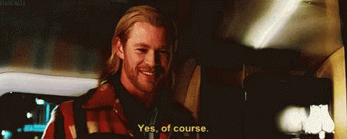 Chris Hemsworth Yes Of Course GIF - Chris Hemsworth Yes Of Course Thor GIFs