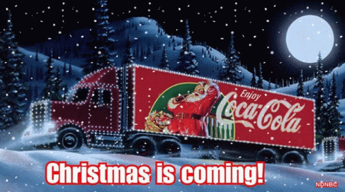 Christmas Christmas Is Coming GIF - Christmas Christmas Is Coming Coke GIFs