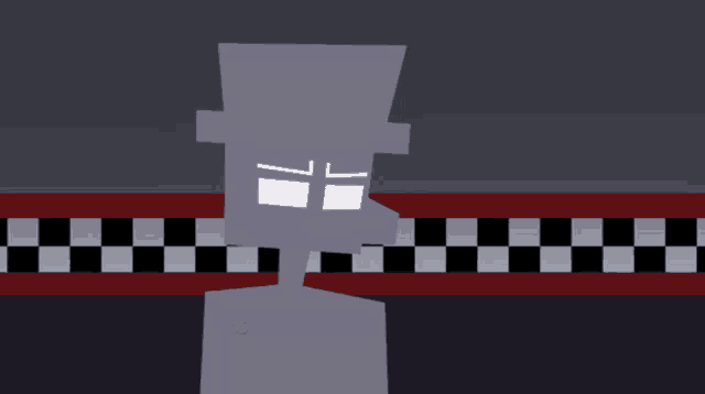 a cartoon drawing of a man in a top hat with a cross on his face