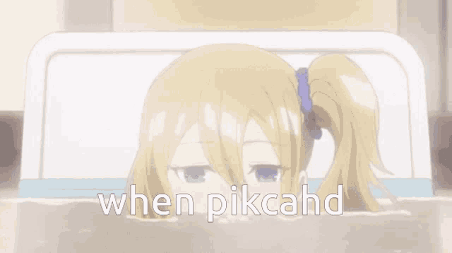 a picture of a girl in a bathtub with the words when pikcahd above her