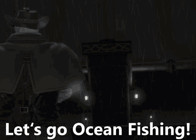 a poster says let 's go ocean fishing