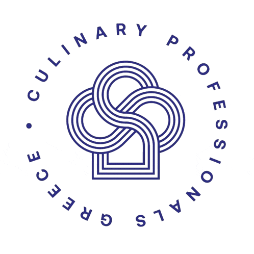 a logo for culinary professionals with a knot in the middle