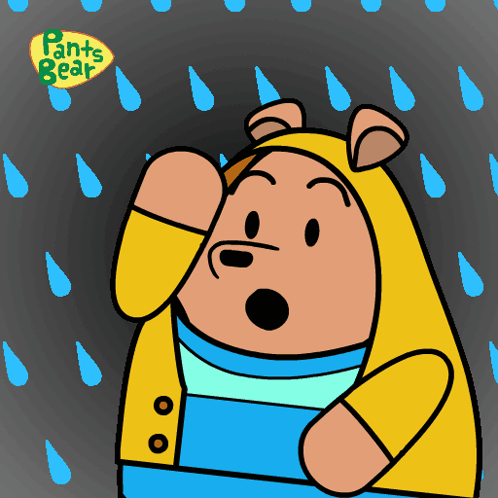 Pants Bear Rainy Day GIF - Pants Bear Rainy Day Woah Meme GIFs