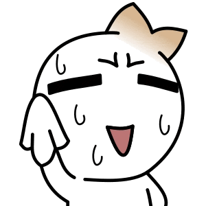 a cartoon drawing of a person with a surprised expression on their face