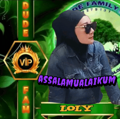 a picture of a woman wearing a hijab and sunglasses with the name loly on it