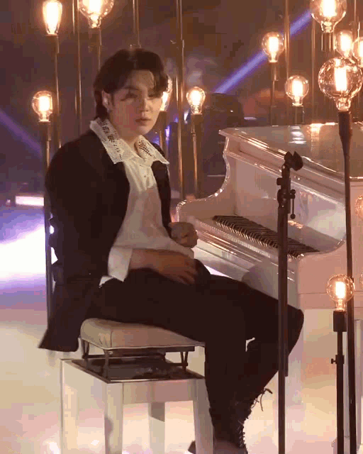 Softnte Yoongi Piano GIF - Softnte Yoongi Piano GIFs