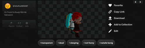 a screenshot of a video game with the words i 'm there 'm ready with my halloween