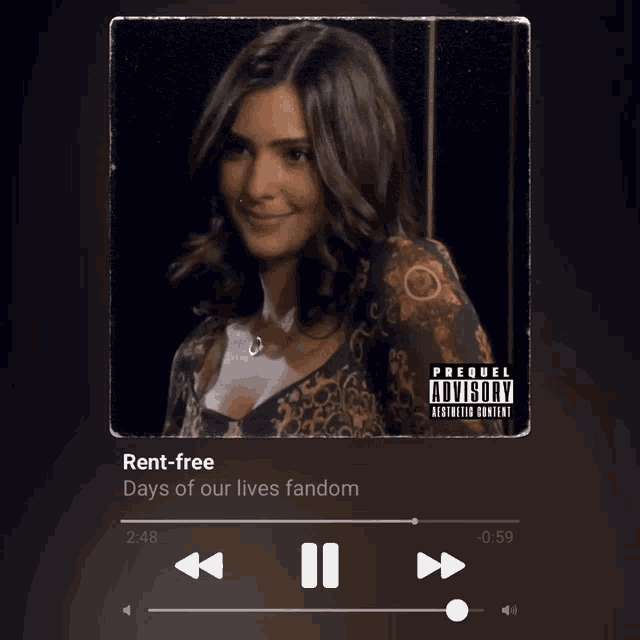 a video of rent-free days of our lives fandom is being played