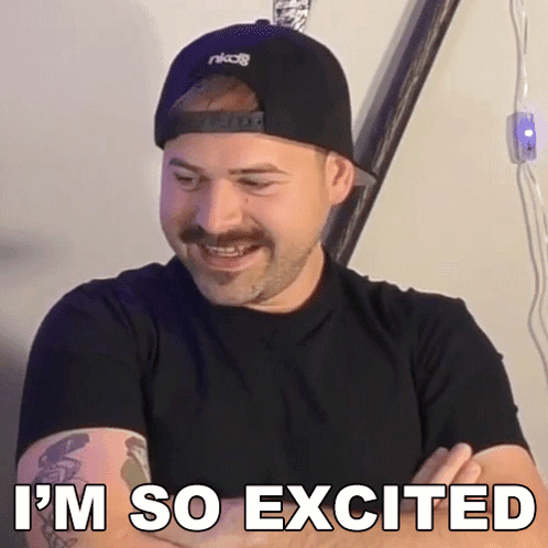 I'M So Excited Jared Dines GIF - I'M So Excited Jared Dines The Dickeydines Show GIFs