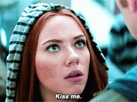 Kiss Me Scarlet Johansson GIF - Kiss Me Scarlet Johansson Redhead GIFs